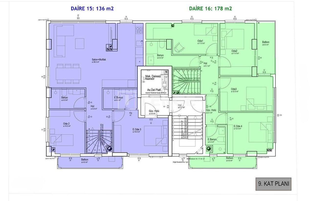 Apartamento Konak, Turquia, 178 m² - imagen 16