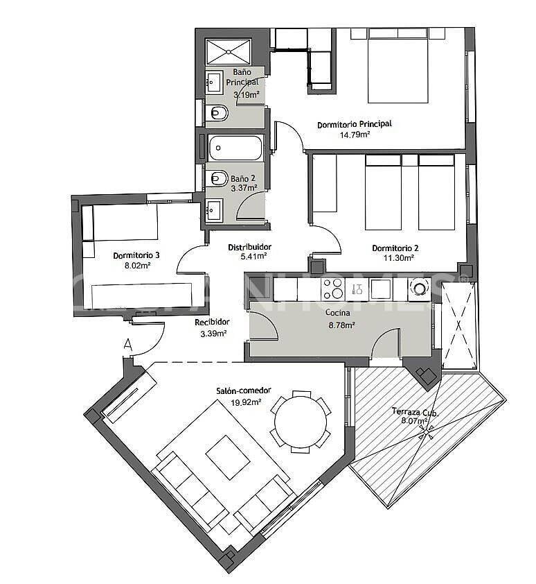 Apartamento Vélez-Málaga, España, 82 m² - imagen 9