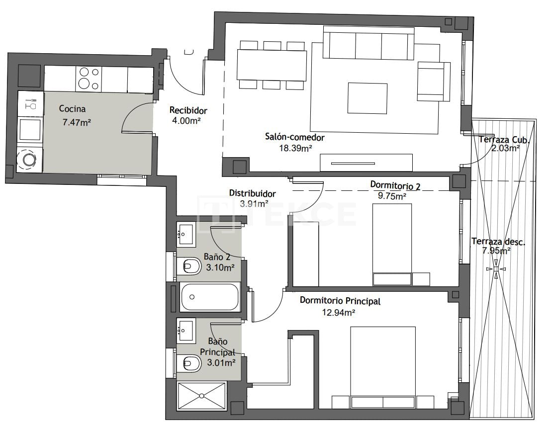 Penthouse in Velez-Malaga, Spanien, 100 m² - Foto 9