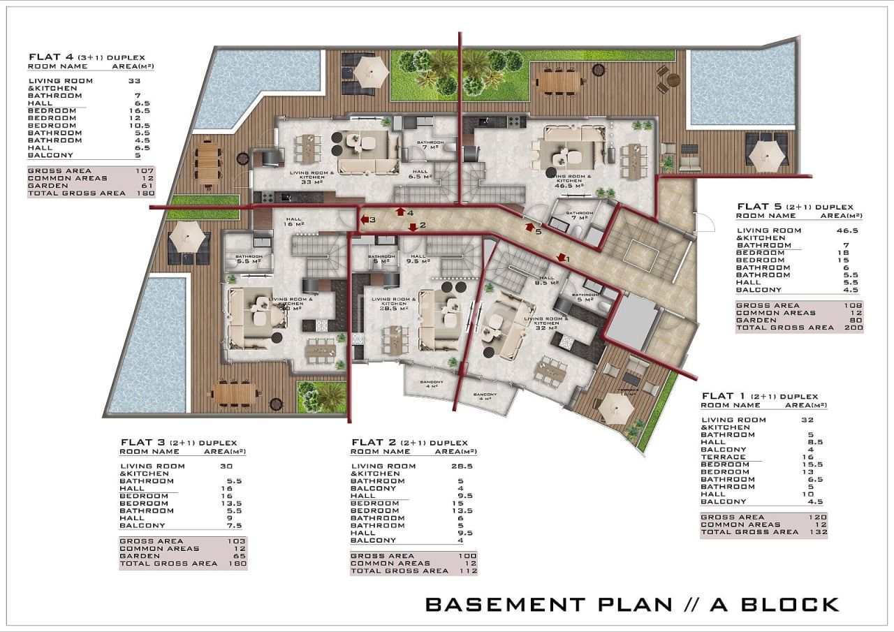 Apartamento en Alanya, Turquia, 52 m² - imagen 17