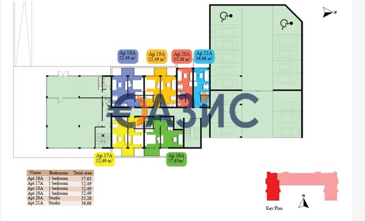 Apartamento en Sveti Vlas, Bulgaria, 52.5 m² - imagen 13