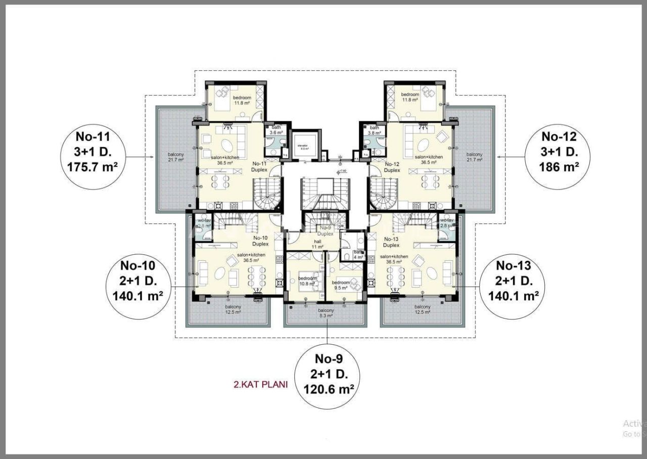 Apartment in Alanya, Turkey, 100 m² - picture 10