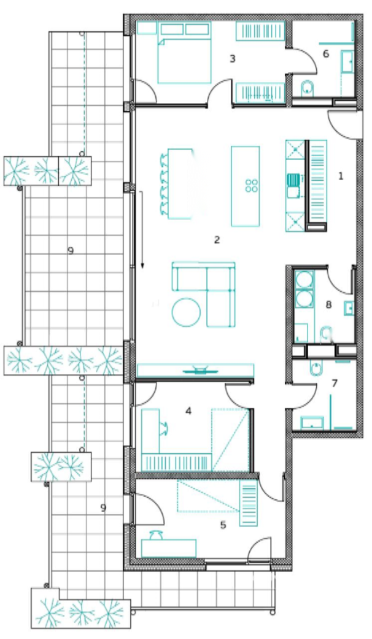 Appartement à Ljubljana, Slovénie, 180 m² - image 9