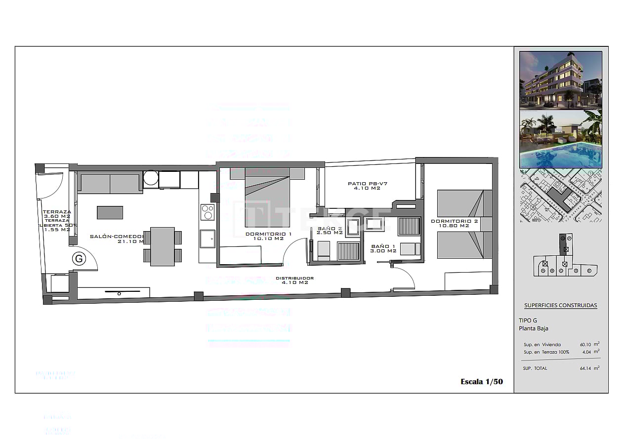 Apartment in Santa Pola, Spain, 63 m² - picture 8