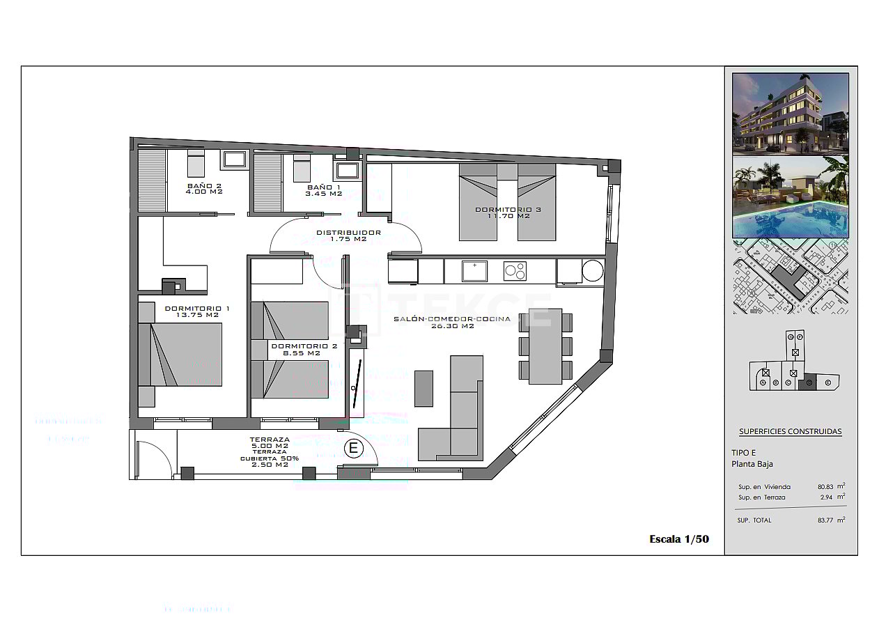 Apartment in Santa Pola, Spain, 63 m² - picture 10