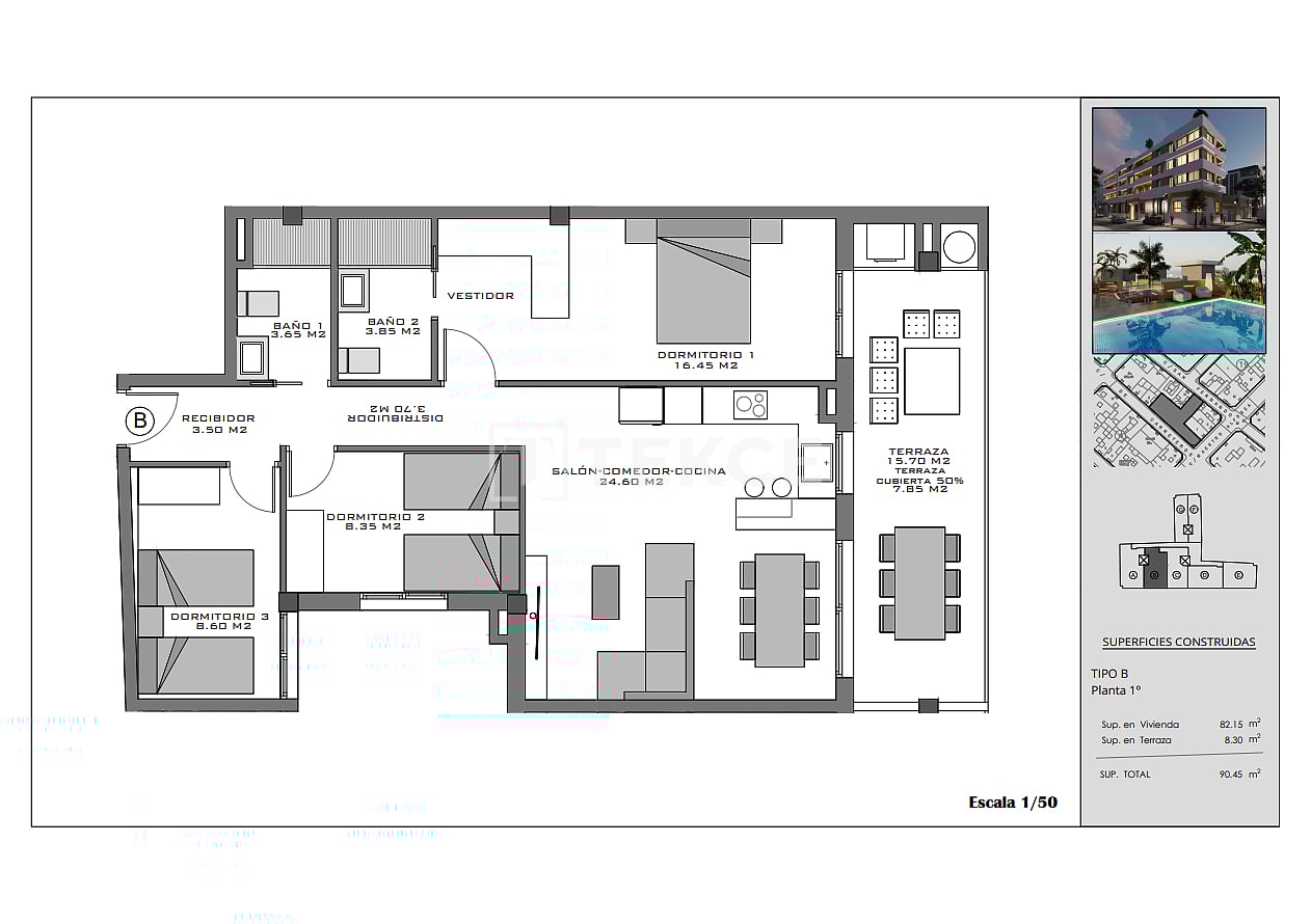 Penthouse in Santa Pola, Spain, 87 m² - picture 15