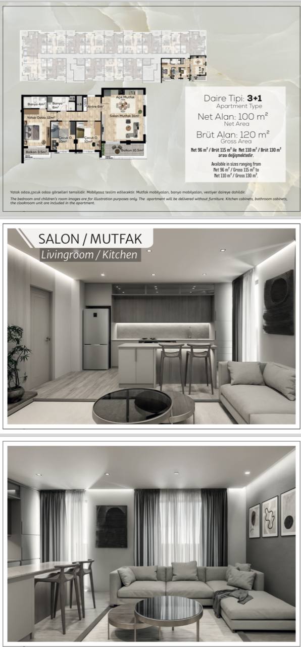 Appartamento a Antalya, Turchia, 52 m² - foto 6