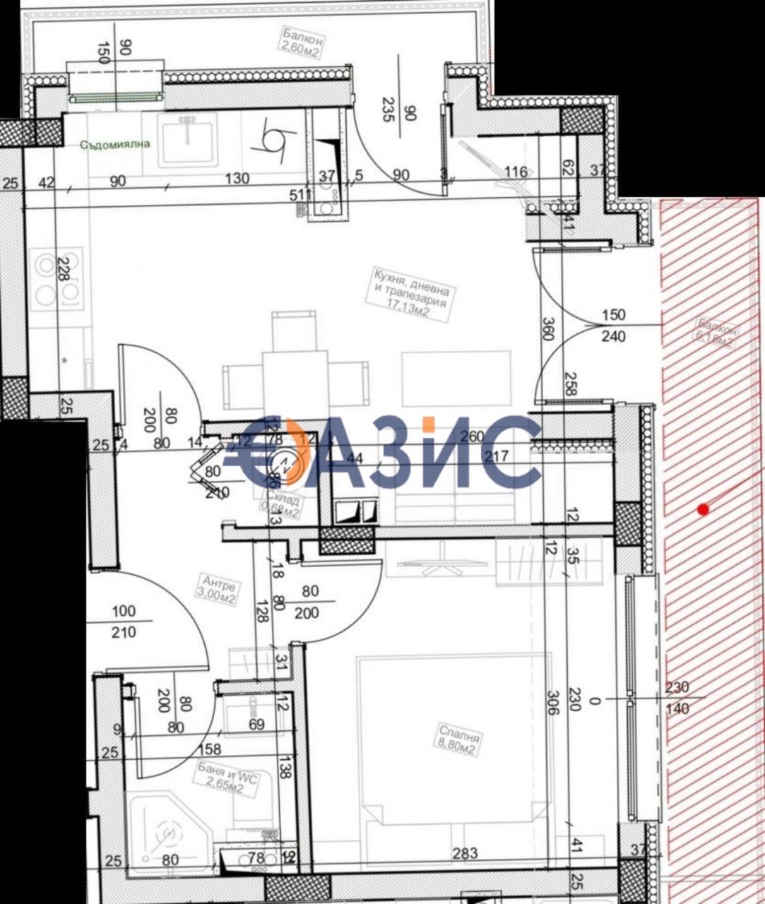 Apartment in Burgas, Bulgaria, 65.8 m² - picture 5