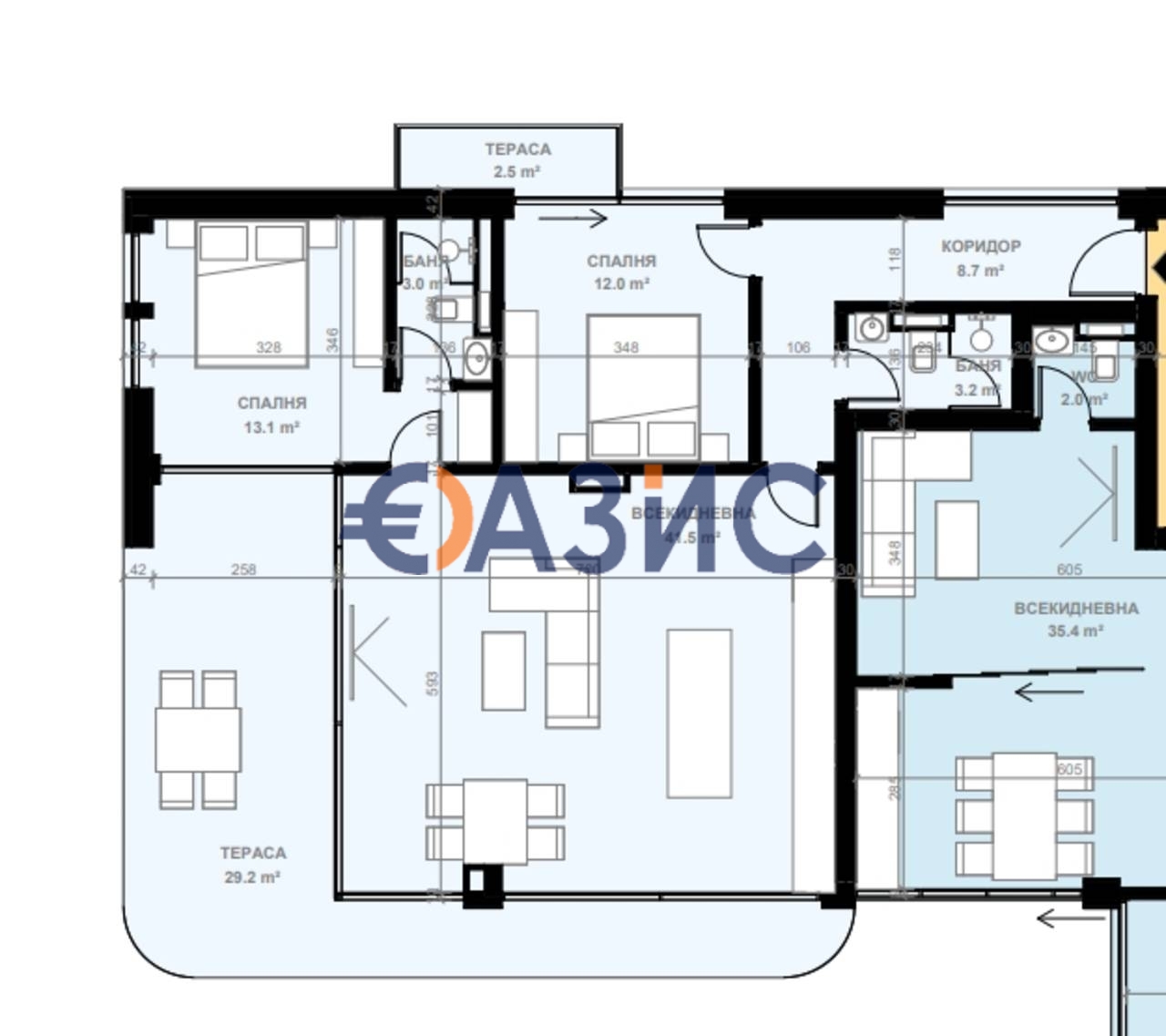 Appartamenti a Sveti Vlas, Bulgaria, 143 m² - foto 5