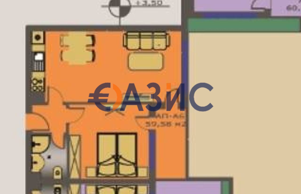 Apartment in Primorsko, Bulgarien, 59.7 m² - Foto 8