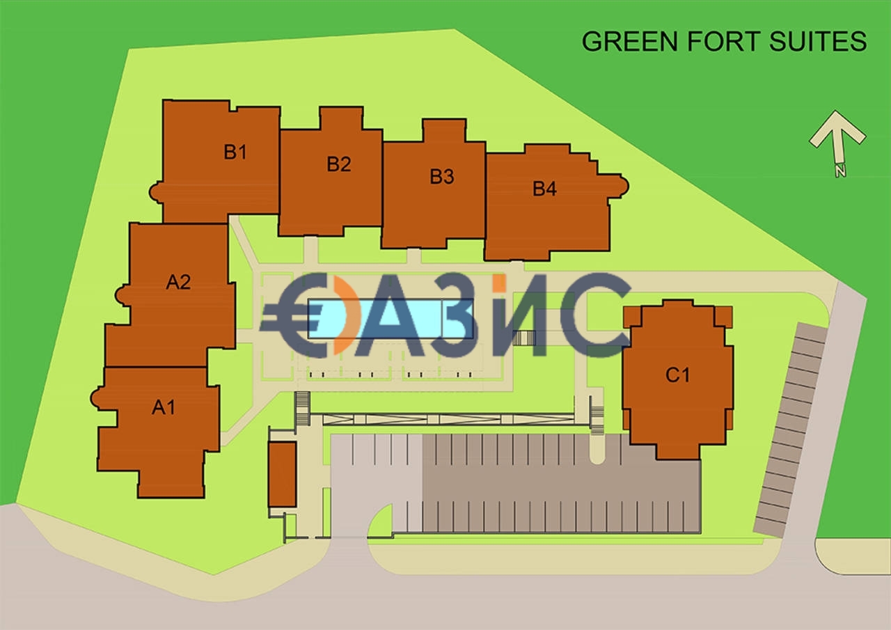 Apartment in Sveti Vlas, Bulgarien, 62.1 m² - Foto 13
