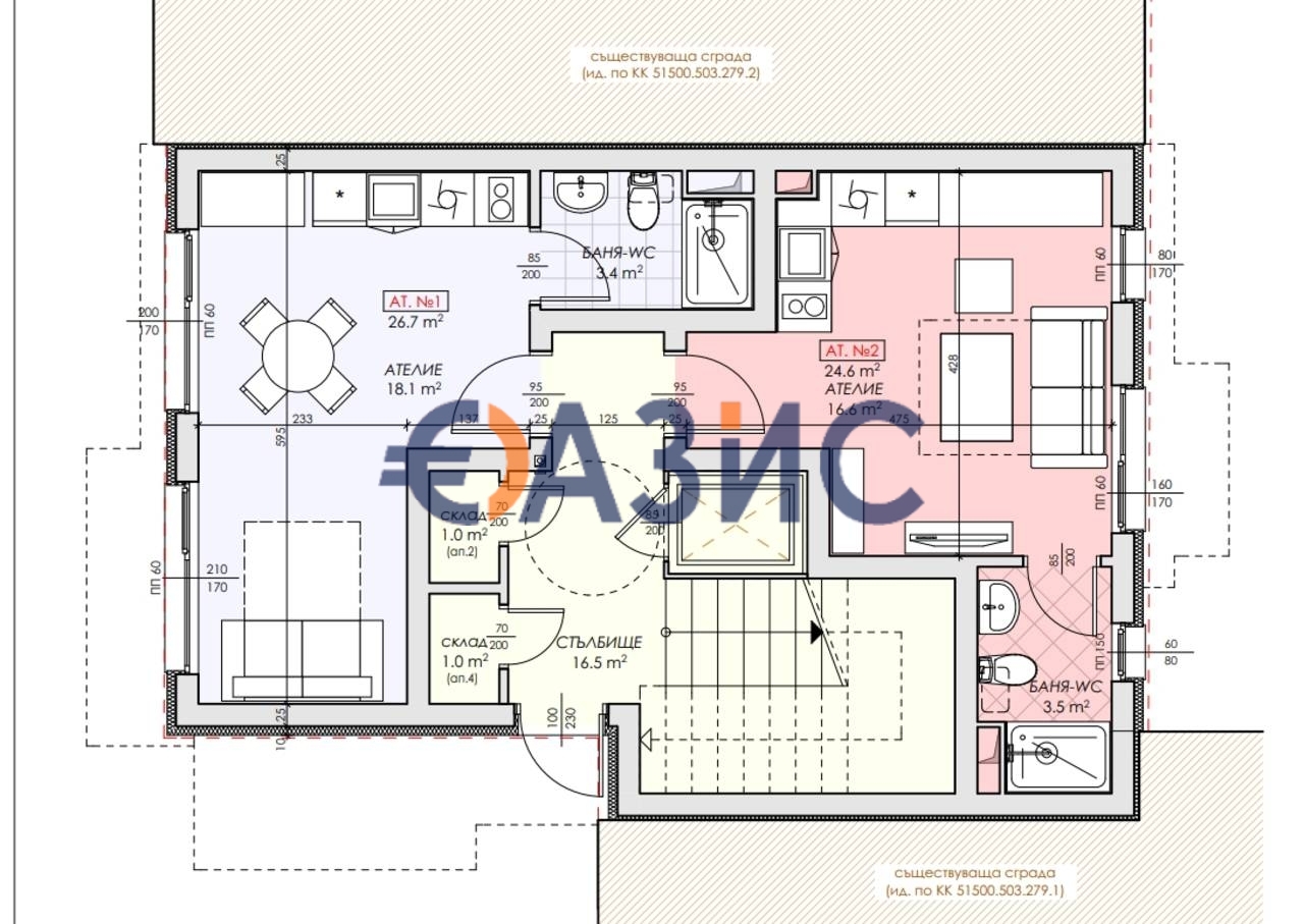 Apartment in Nesebar, Bulgaria, 40.6 m² - picture 13