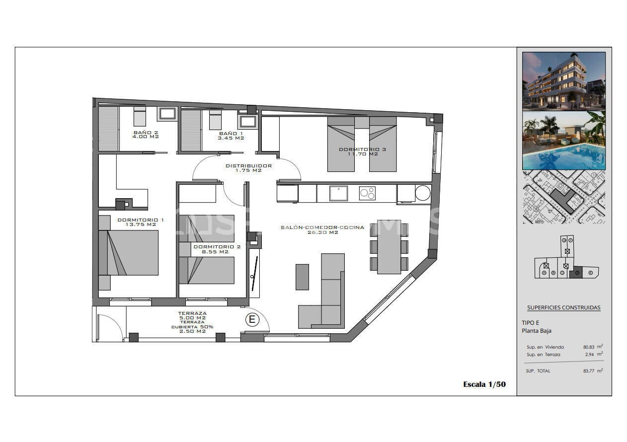Apartamento en Santa Pola, España, 63 m² - imagen 9