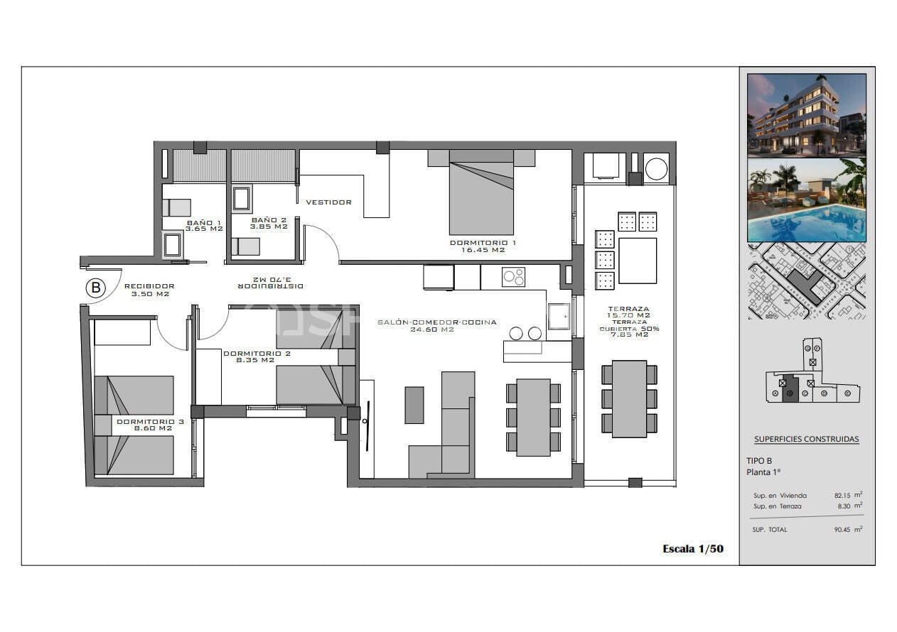 Appartement à Santa Pola, Espagne, 87 m² - image 14