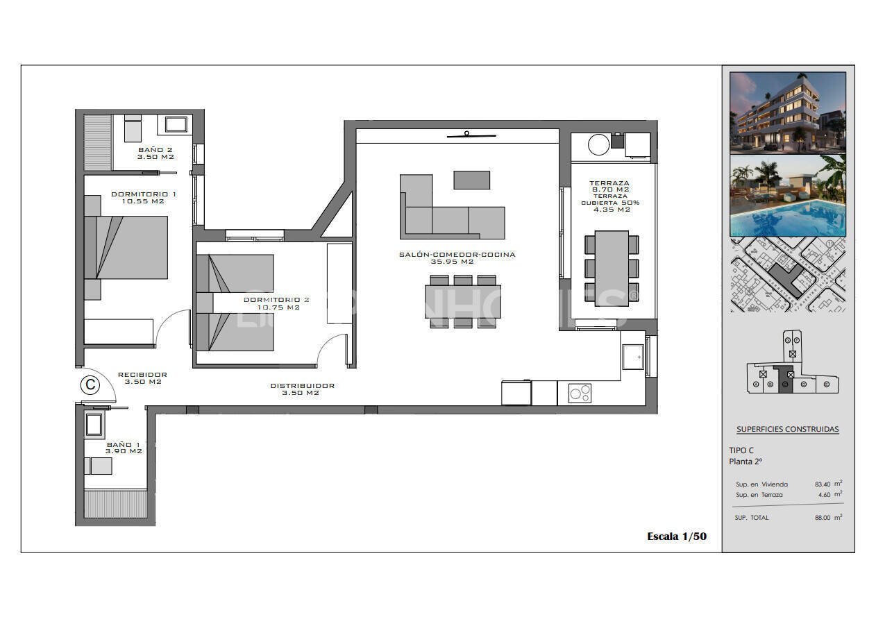 Appartement à Santa Pola, Espagne, 87 m² - image 19