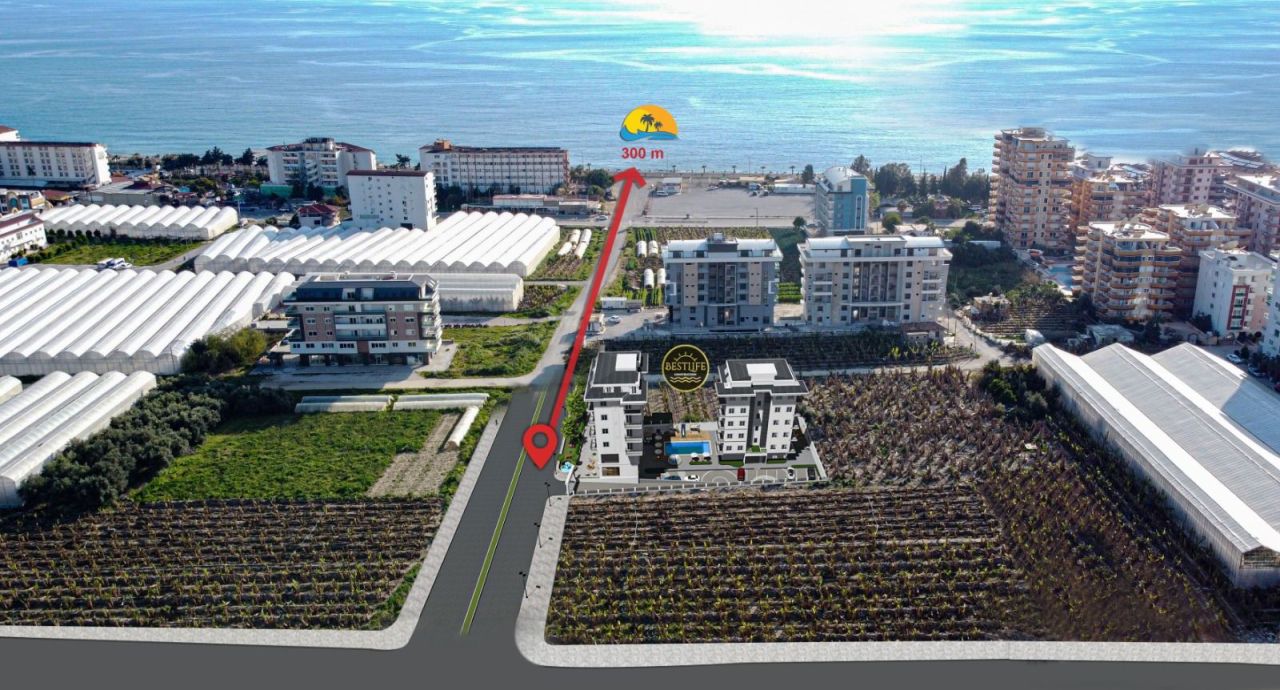 Apartamento en Alanya, Turquia, 50 m² - imagen 3