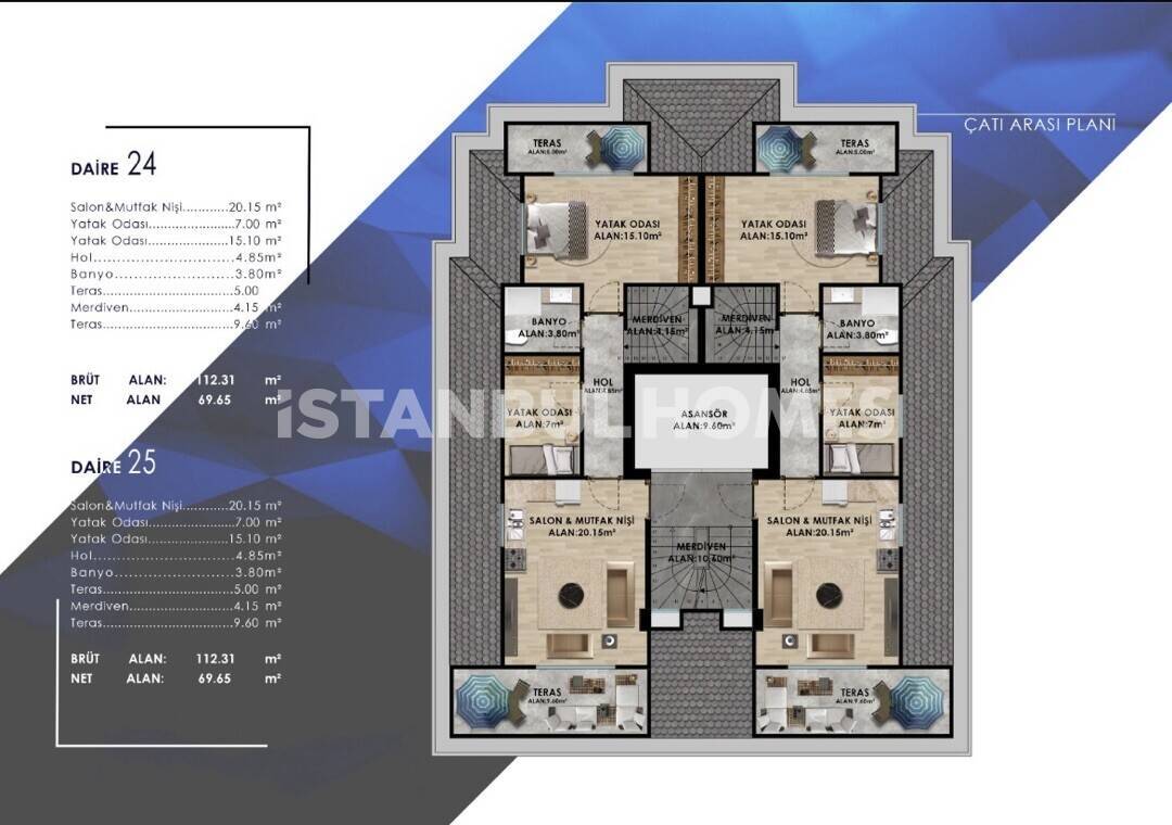 Appartamenti a Istanbul, Turchia, 224 m² - foto 5