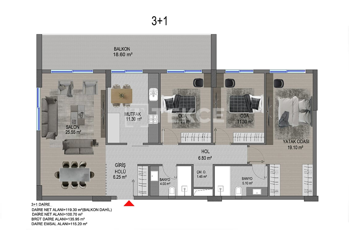 Apartment in Ankara, Turkey, 88 m² - picture 11