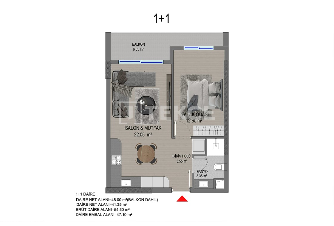 Appartement à Ankara, Turquie, 55 m² - image 13