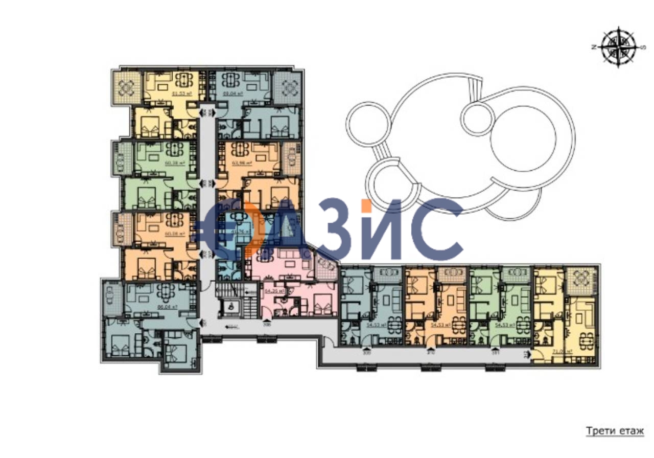 Apartment at Sunny Beach, Bulgaria, 71.3 m² - picture 18