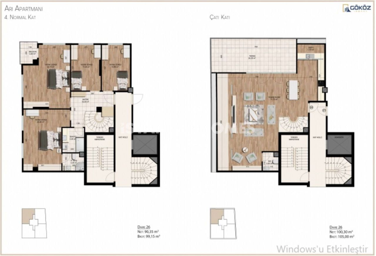 Appartamenti a Istanbul, Turchia, 62 m² - foto 4