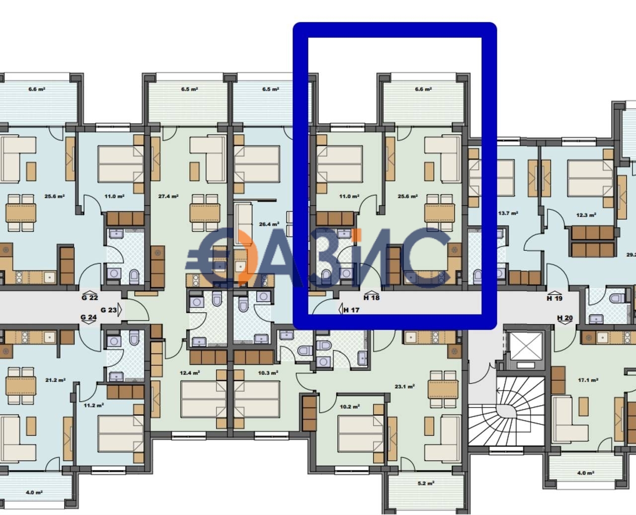 Appartement à Sozopol, Bulgarie, 62.7 m² - image 6