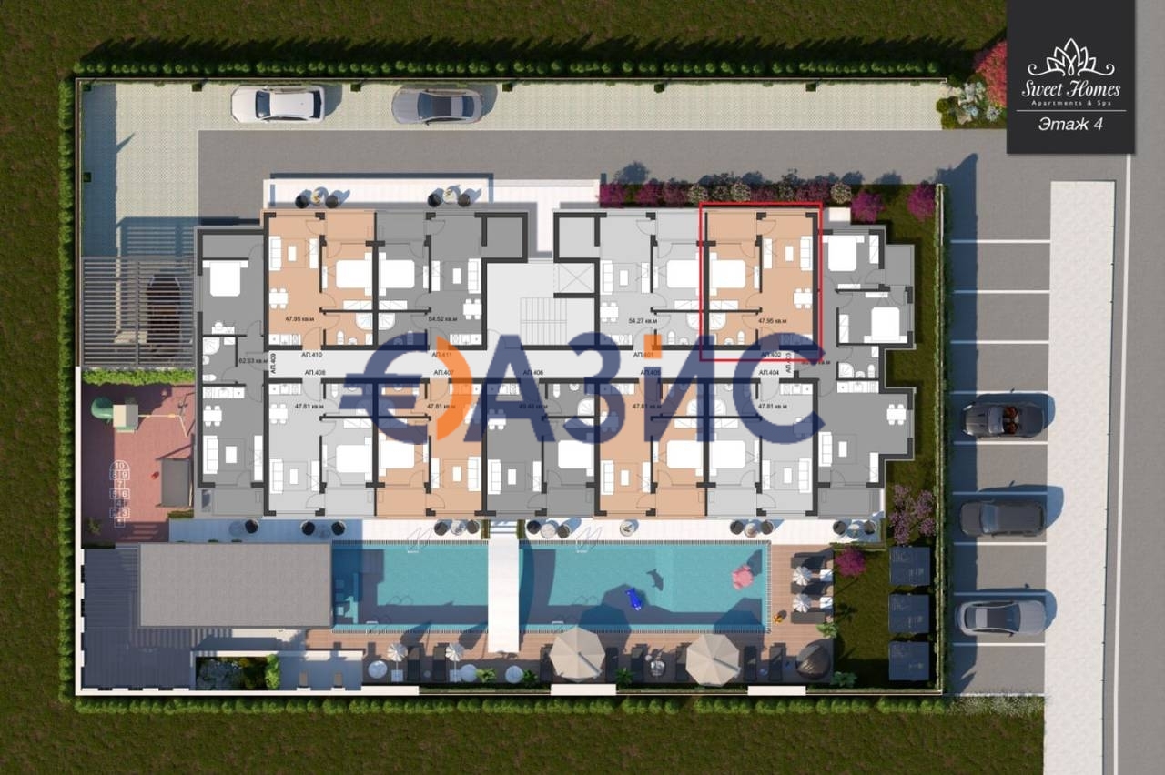 Apartamento en Sunny Beach, Bulgaria, 48 m² - imagen 8