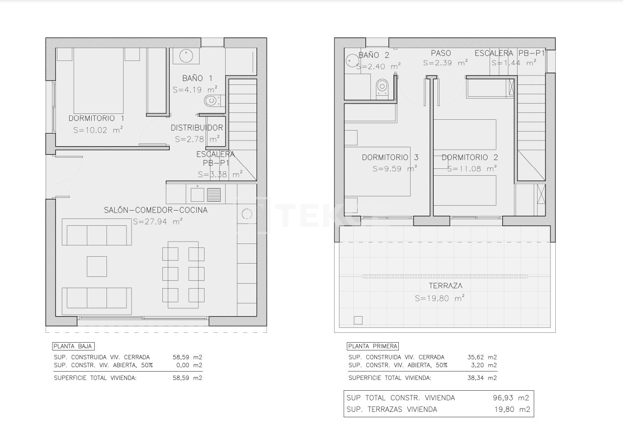 Villa à Orihuela, Espagne, 97 m² - image 15