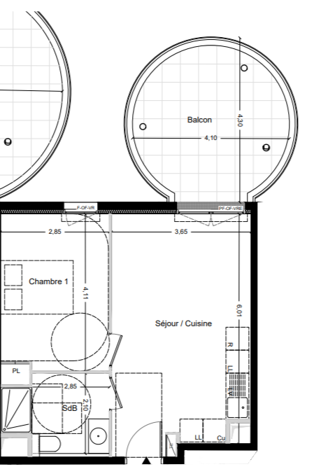 Flat in Toulon, France, 40 m² - picture 11