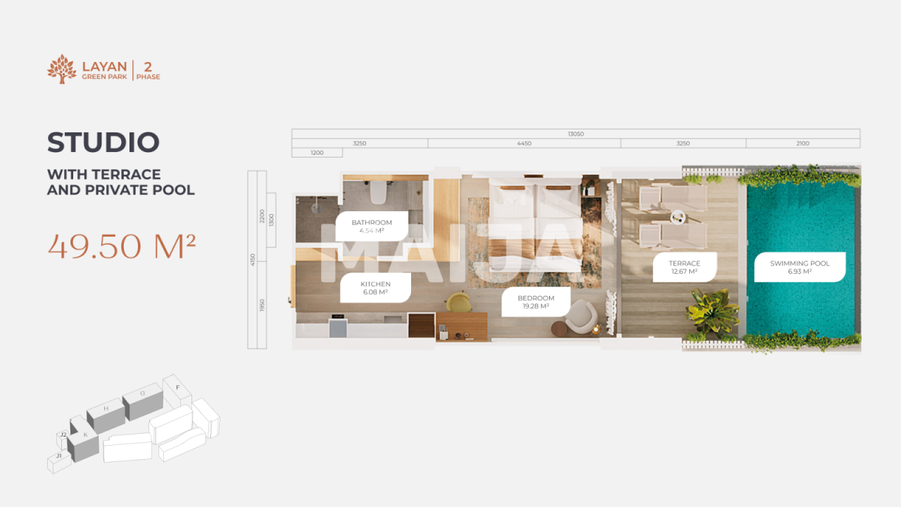 Apartment on Phuket Island, Thailand, 49.5 m² - picture 2