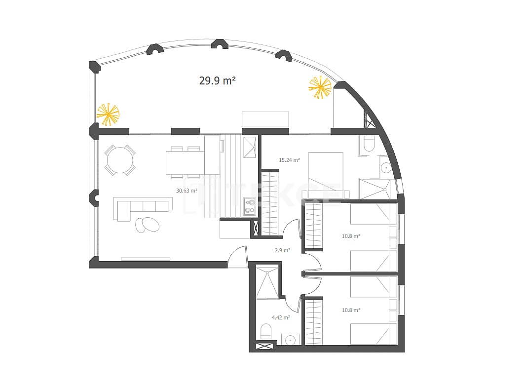 Appartamenti a Villajoyosa, Spagna, 83 m² - foto 11