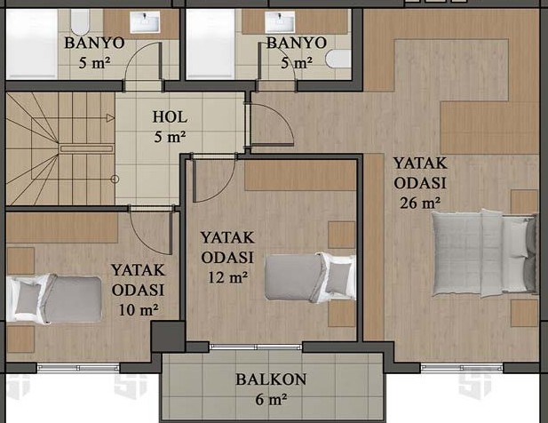 Flat in Antalya, Turkey, 63 m² - picture 10