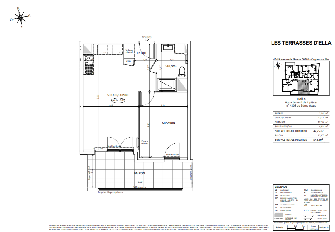 Piso en Cagnes-sur-Mer, Francia, 43 m² - imagen 4