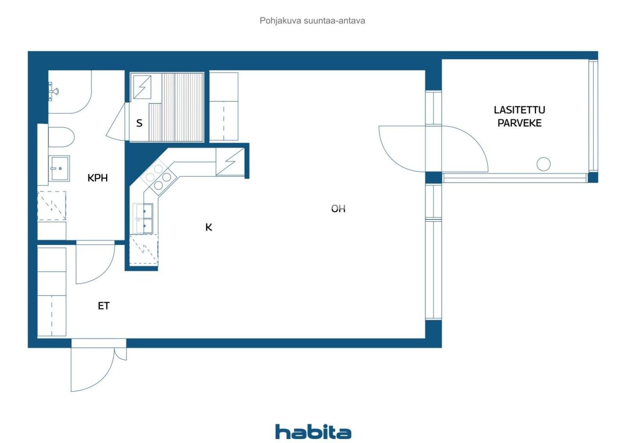 Apartment in Tampere, Finland, 44 m² - picture 2