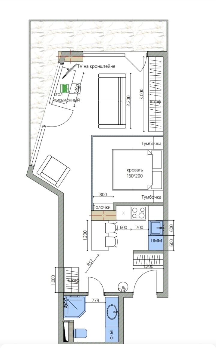 Appartamento a Batumi, Georgia, 56.7 m² - foto 2