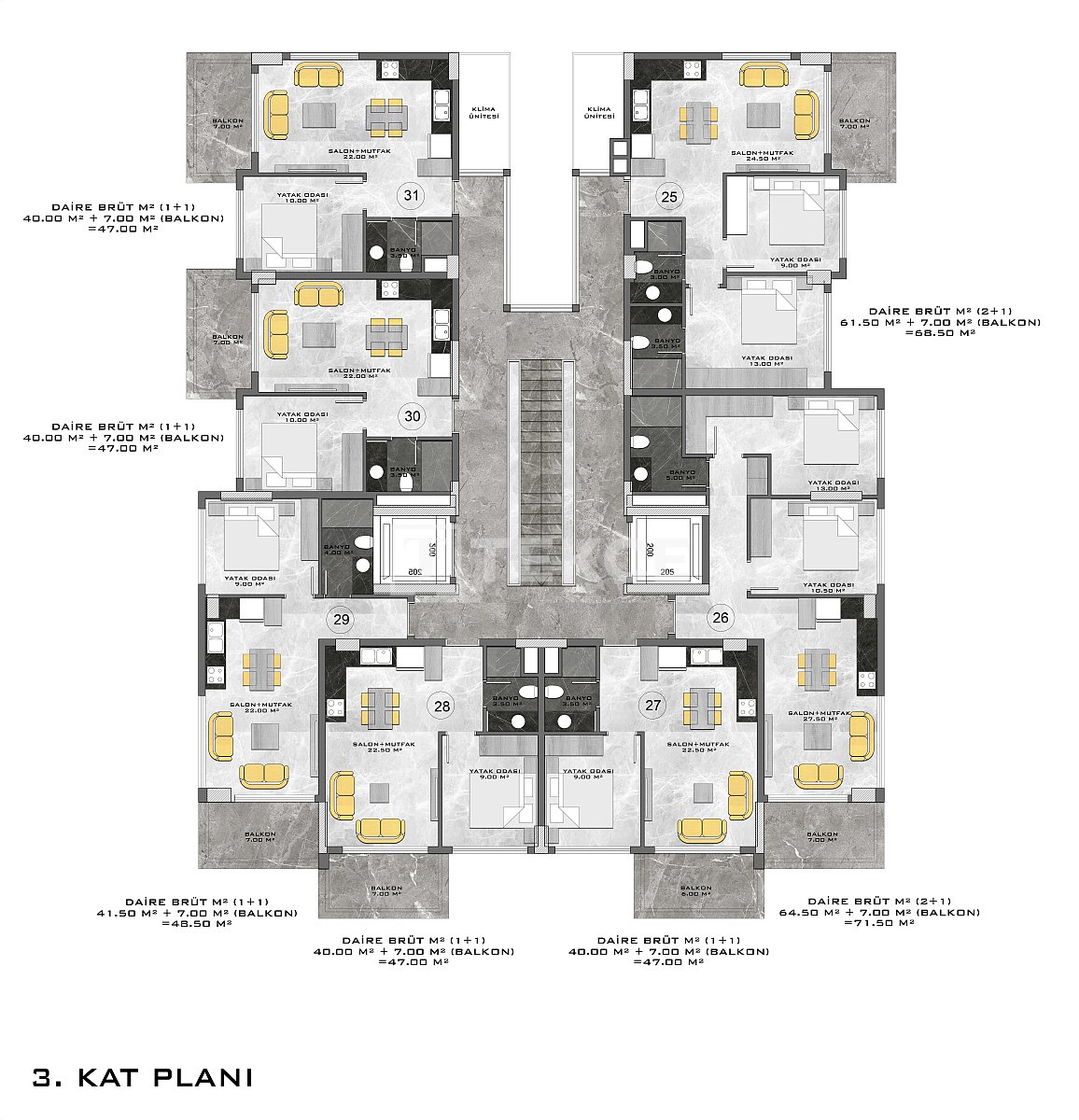 Penthouse à Alanya, Turquie, 109 m² - image 6