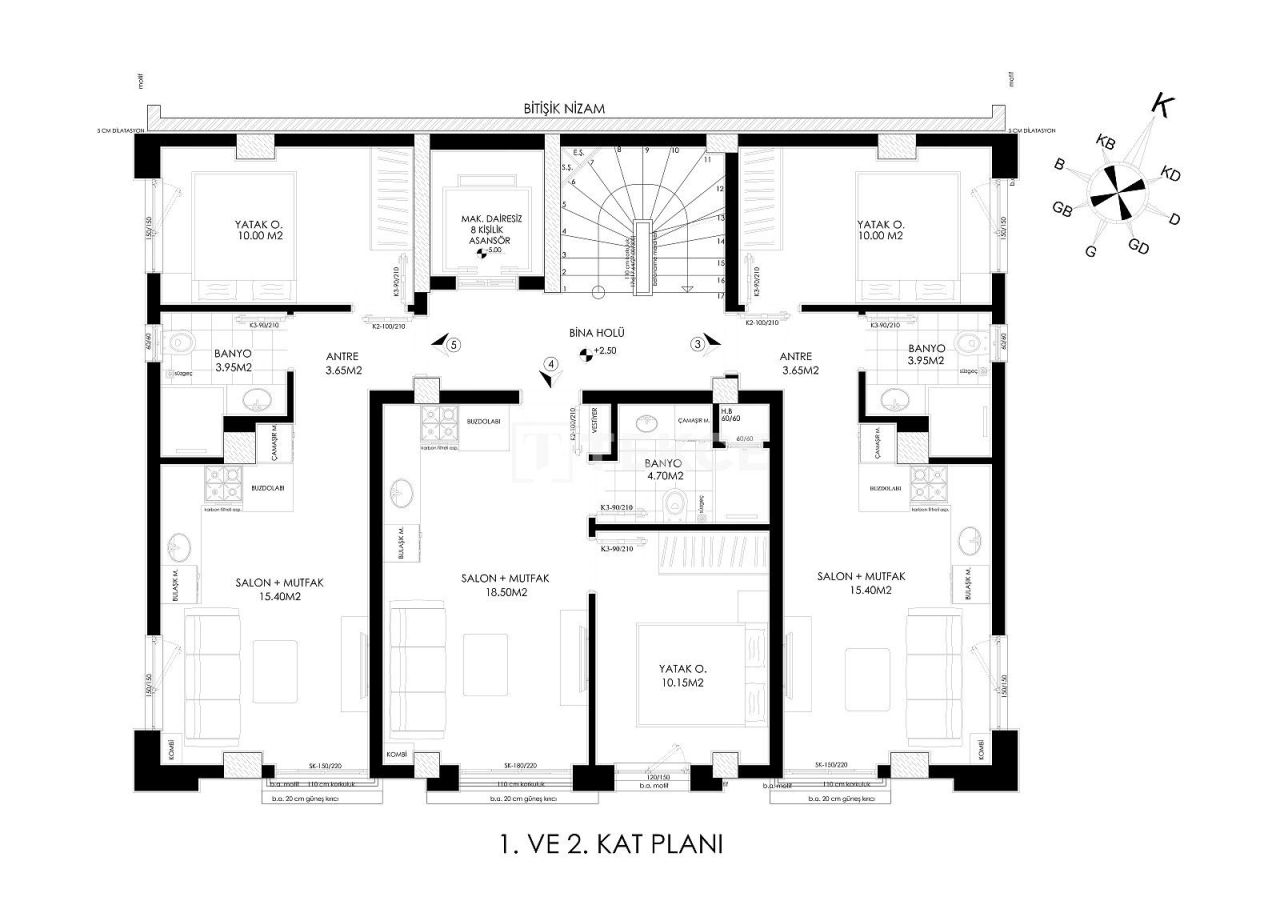 Appartamenti a Antalya, Turchia, 45 m² - foto 8