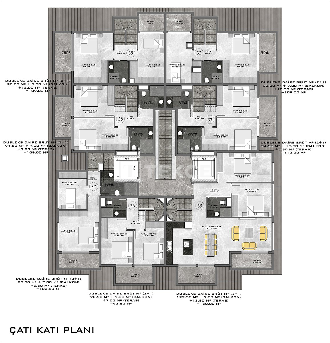 Penthouse in Alanya, Turkey, 150 m² - picture 9