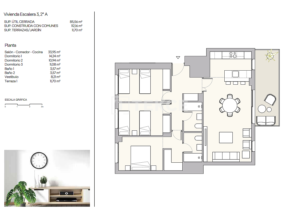 Penthouse in Murcia, Spain, 105 m² - picture 12