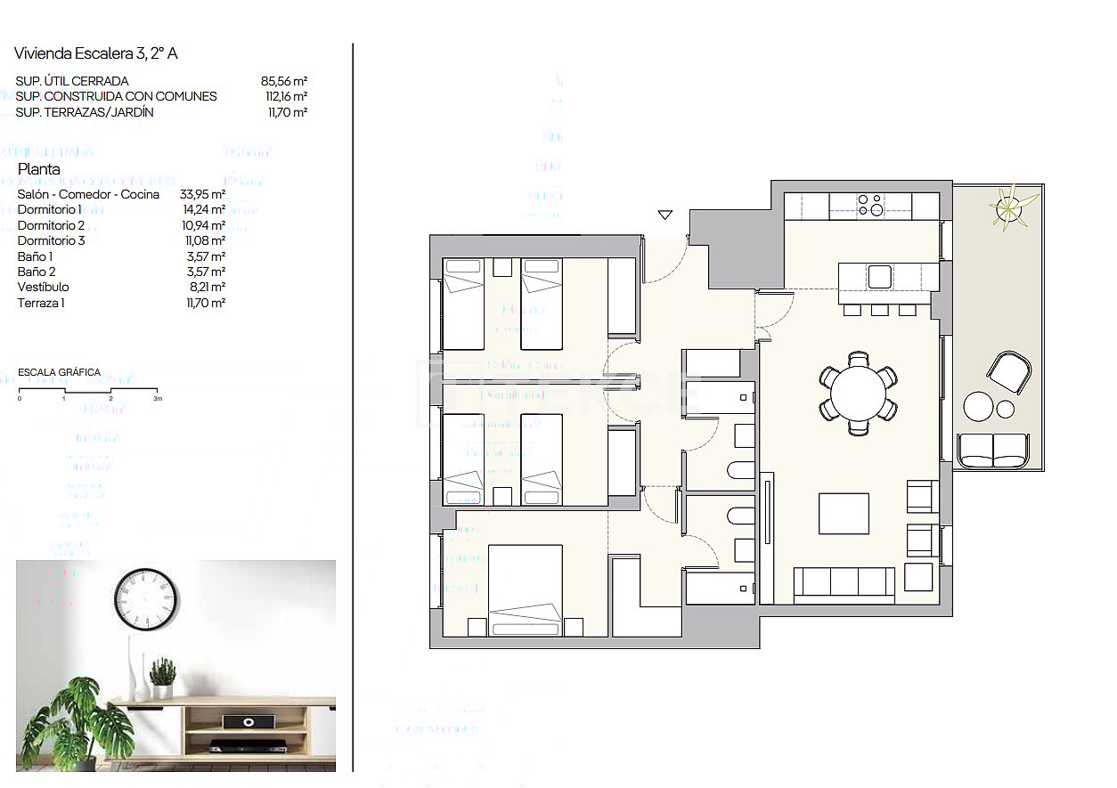 Apartment in Murcia, Spain, 102 m² - picture 12