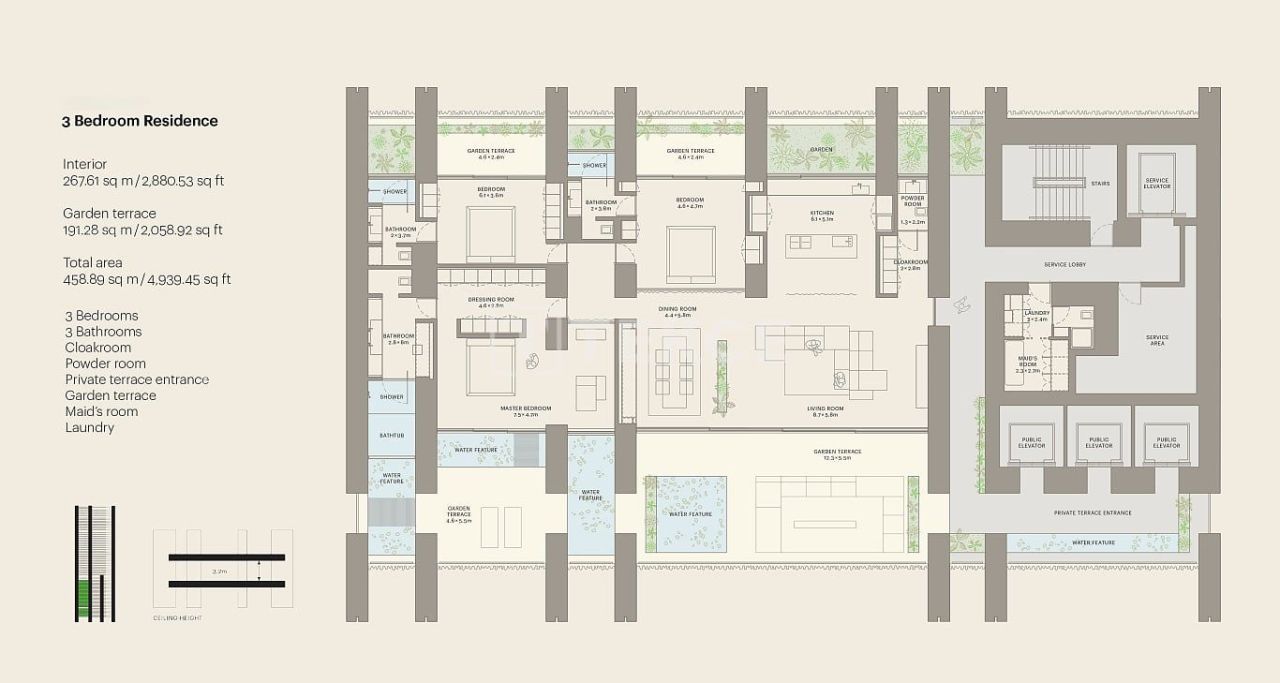 Appartamenti Business Bay, EAU, 383 m² - foto 19