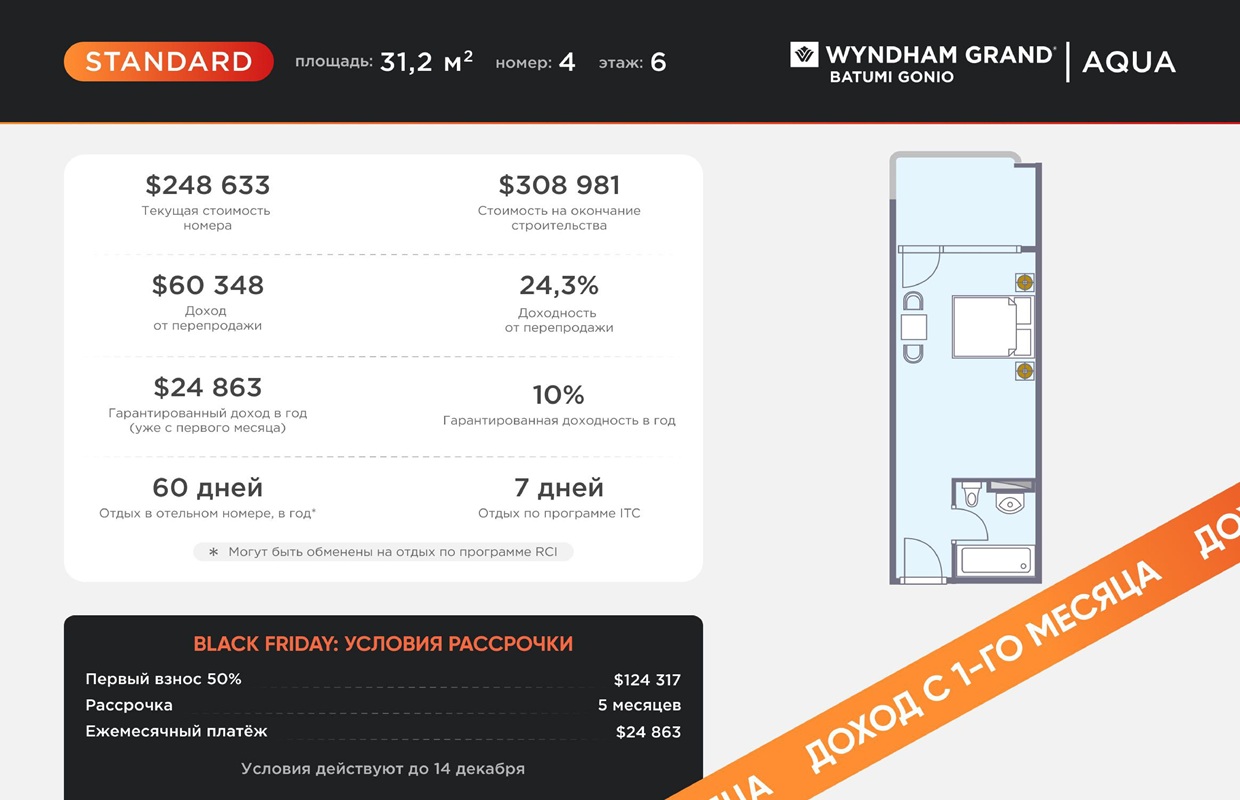 Appartement à Batoumi, Géorgie, 32 m² - image 2