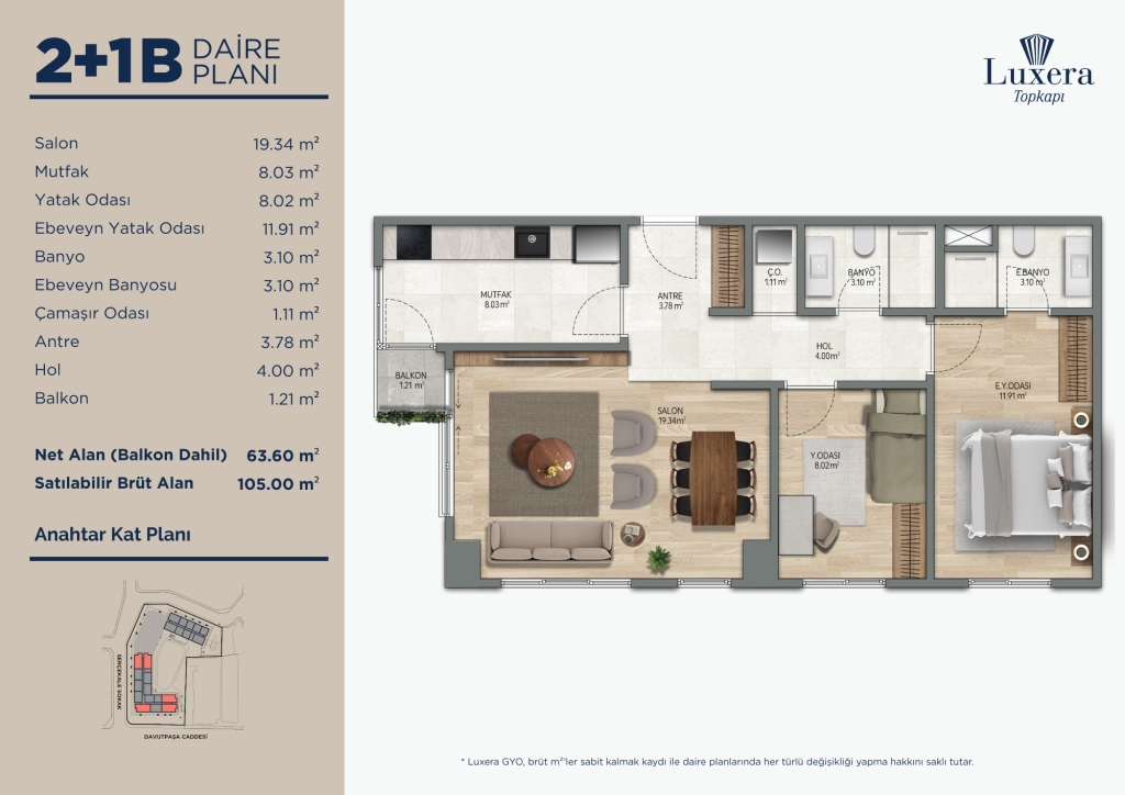 Flat in Istanbul, Turkey, 105 m² - picture 12