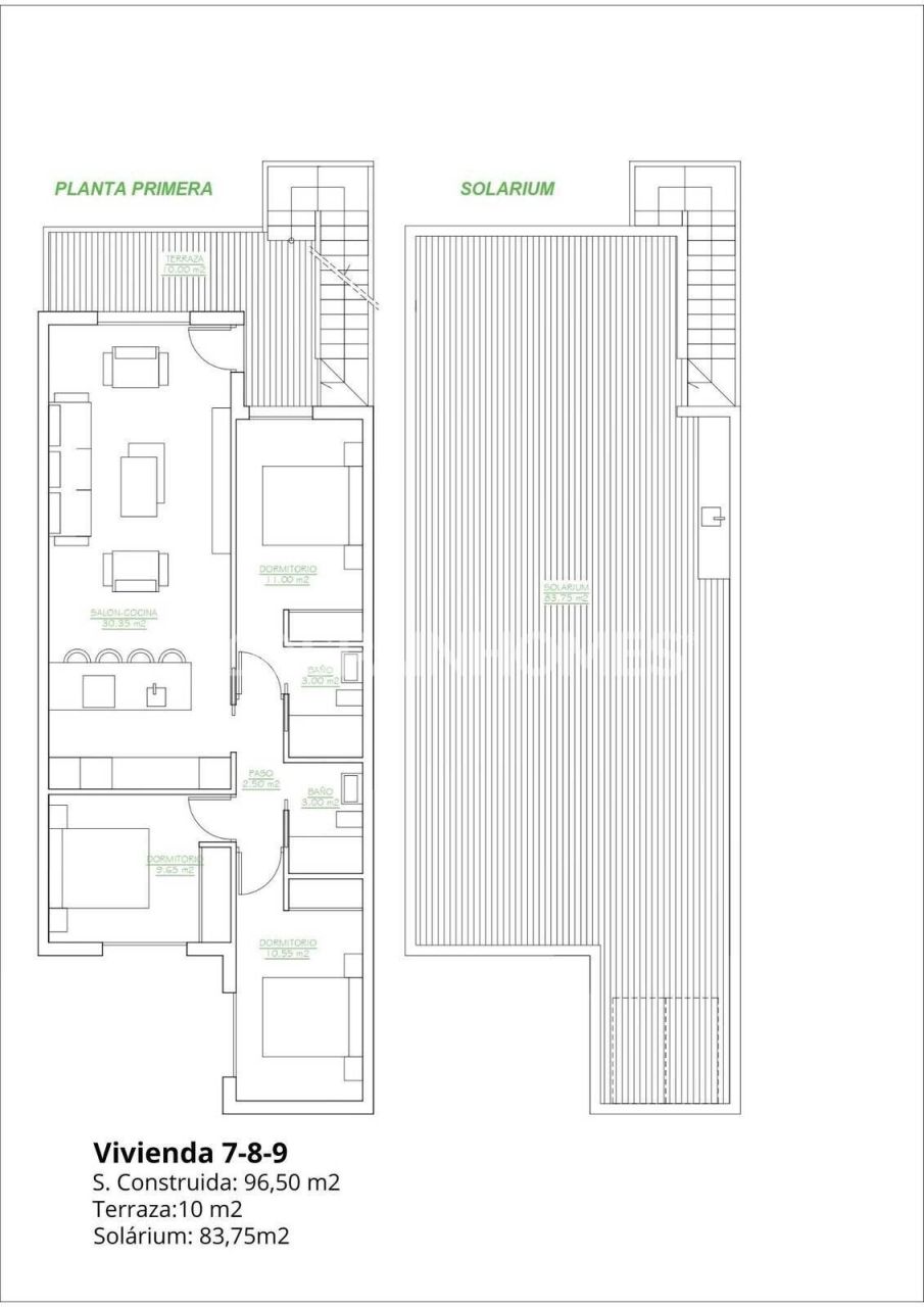 Penthouse in San Pedro del Pinatar, Spain, 96 m² - picture 13