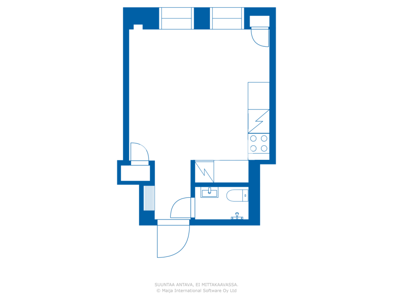 Apartment in Helsinki, Finland, 22 m² - picture 2
