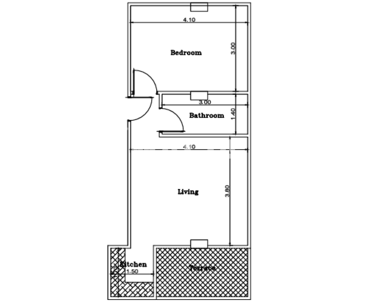 Apartment in Hurghada, Egypt, 64 m² - picture 2