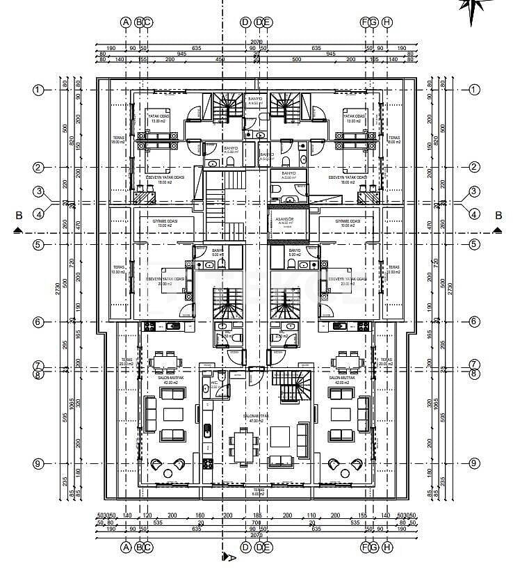 Appartamenti a Alanya, Turchia, 152 m² - foto 10