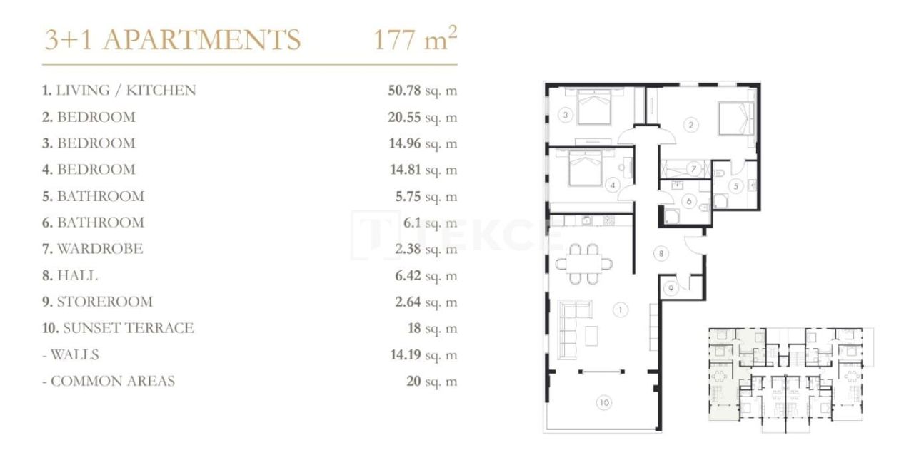 Attico a Alanya, Turchia, 200 m² - foto 18