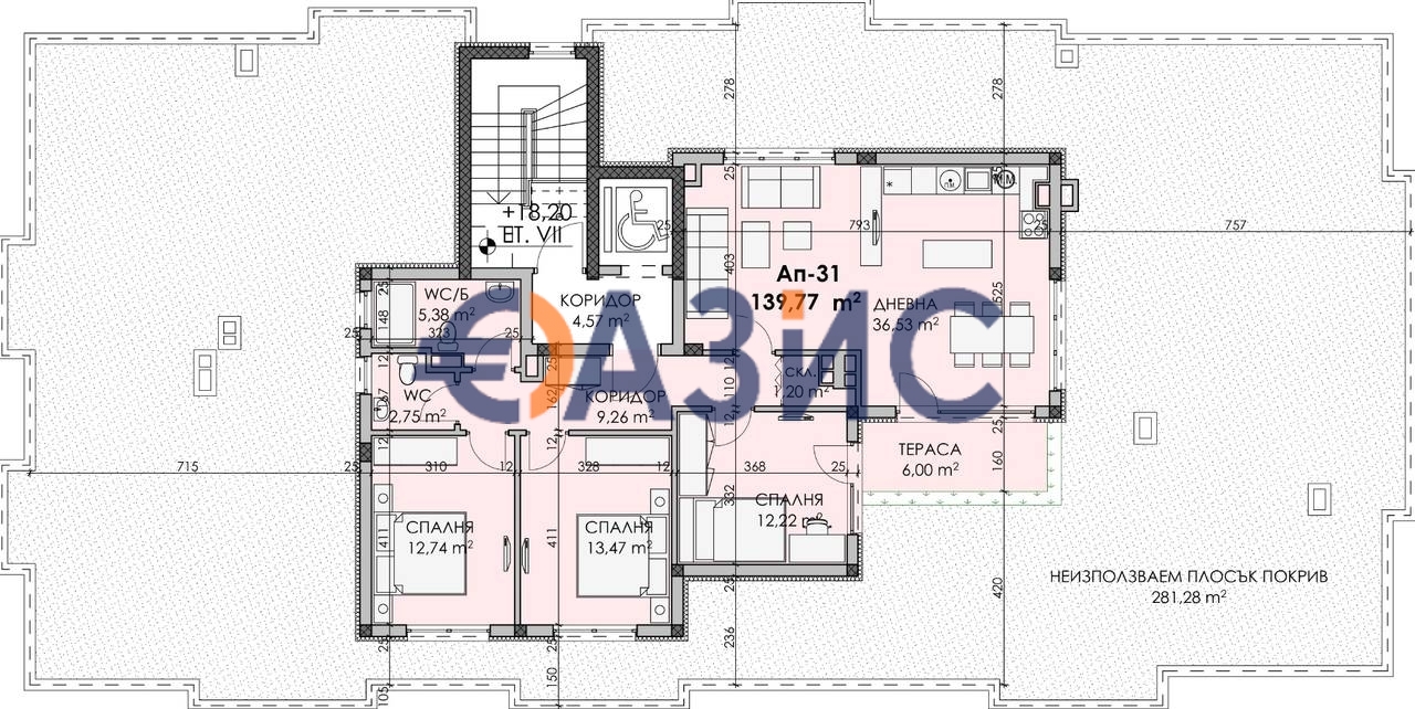 Apartment in Burgas, Bulgaria, 422.6 m² - picture 5