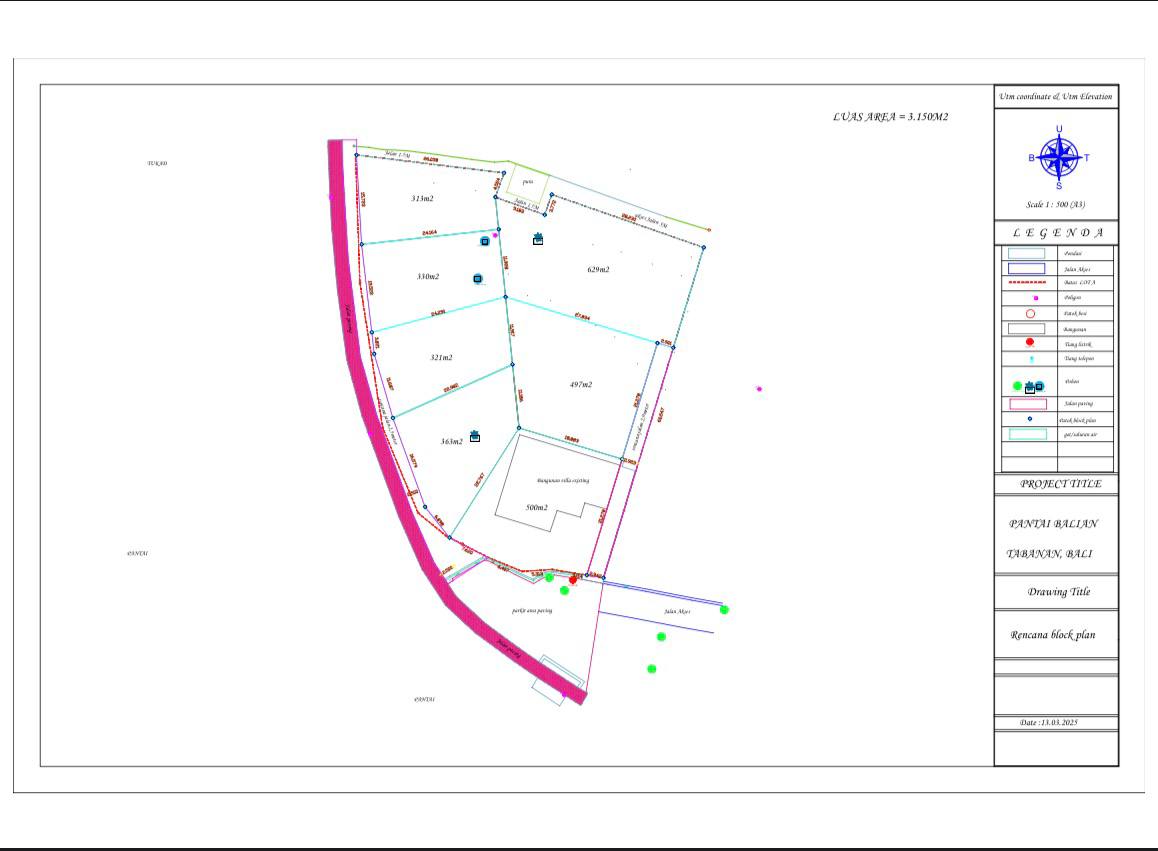 Land in Tabanan, Indonesia, 3.21 ares - picture 1